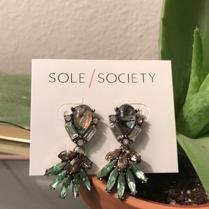 NWT Sole Society Multicolored Drop Earrings